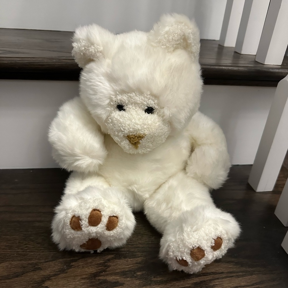 First & Main Plush Grizette White Teddy Bear Stuffed Animal White